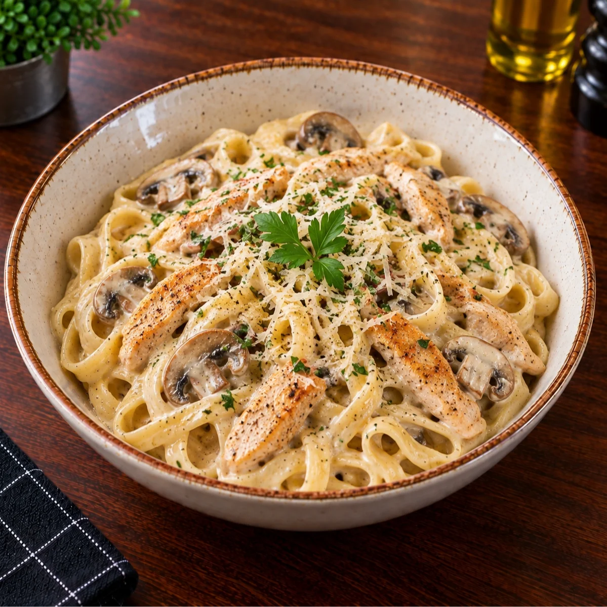 Fettucini Alfredo Bowl
